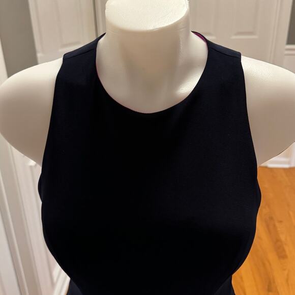 Aqua Cutout Navy Blue and Pink Maxi Dress Size 6 - Picture 7 of 14